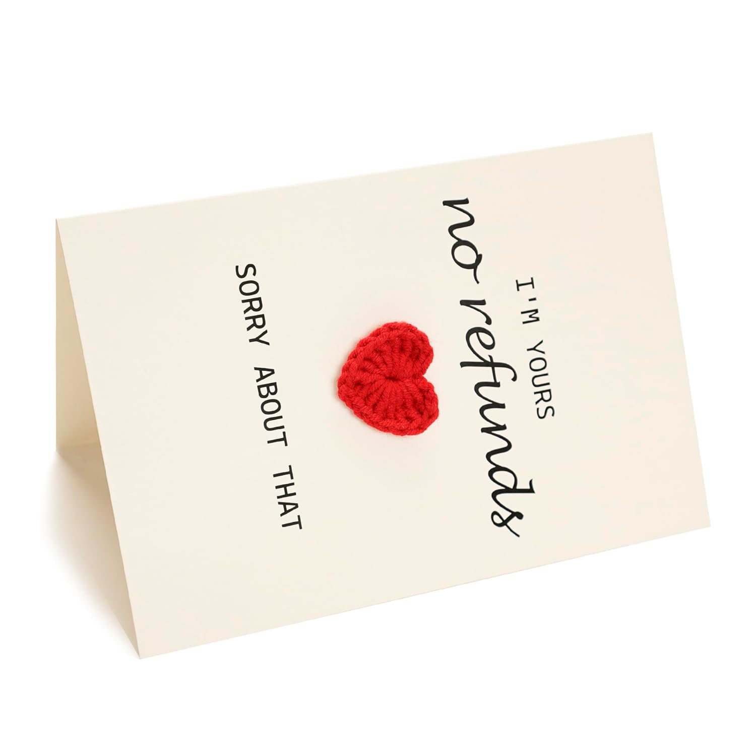 Valentines Day Card, Valentines Day Gifts For Him, Love Notes Card With Mini Heart Crochet, Romantic Valentine’S Day Card For Girlfriend, Boyfriend, Wife Or Husband, Long Distance Relationship