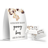 How Many Gummy Bears Are In The Jar, Gummy Bears Baby Shower Games, Gummy Bears Theme Baby Shower - One Sign And 50 Cards (Ges10)