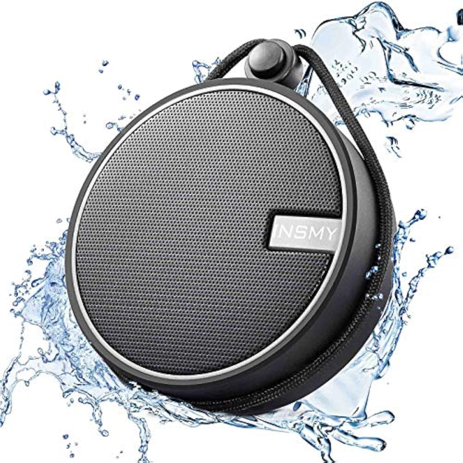 C12 Ipx7 Waterproof Shower Bluetooth Speaker, Portable Small Speaker, Speakers Bluetooth Wireless Loud Clear Sound Support Tf Card Suction Cup For Kayak Canoe Beach Gift (Black)