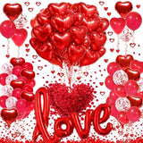 Red Heart Balloon Decoration Kit