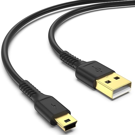 3FT USB 2.0 to Mini USB Charging Cable Mini B Charger Cord for PS3 Controller Camera GPS MP3 Player Dash Cam