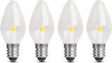 Electric C7 LED Night Light Bulbs 7W Equivalent E12 Base 4 Pack