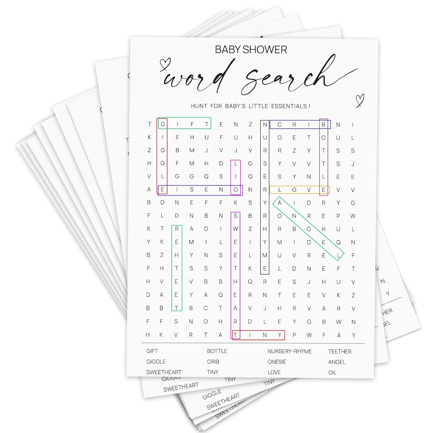 Gender Reveal Ideas Baby Gender Reveal Games Party Boy Or Girl He Or She Word Search For Guest