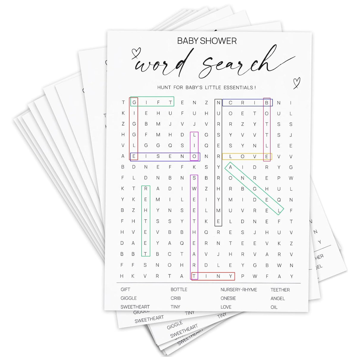 Gender Reveal Ideas Baby Gender Reveal Games Party Boy Or Girl He Or She Word Search For Guest