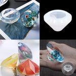 18Pcs Diy Silicone Resin Casting Molds Tools Set Includes 6 Resin Casting Molds Large Clear Silicone Molds 2 Measurement Cup 10 Wood Sticks For Diy Home Decoration