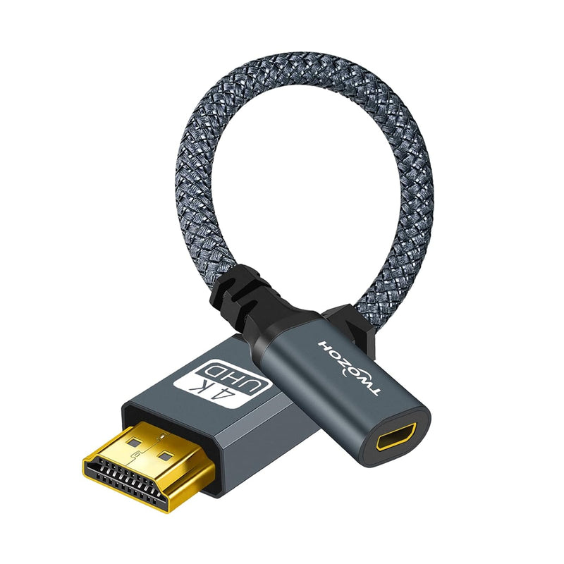 Full Size Hdmi To Micro Hdmi Female Adapter Cable, Micro Hdmi Socket To Hdmi A