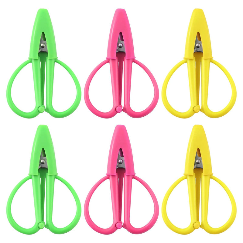 6Pcs Mini Scissors, Potable Travel Scissors Thread Trimming Scissors S