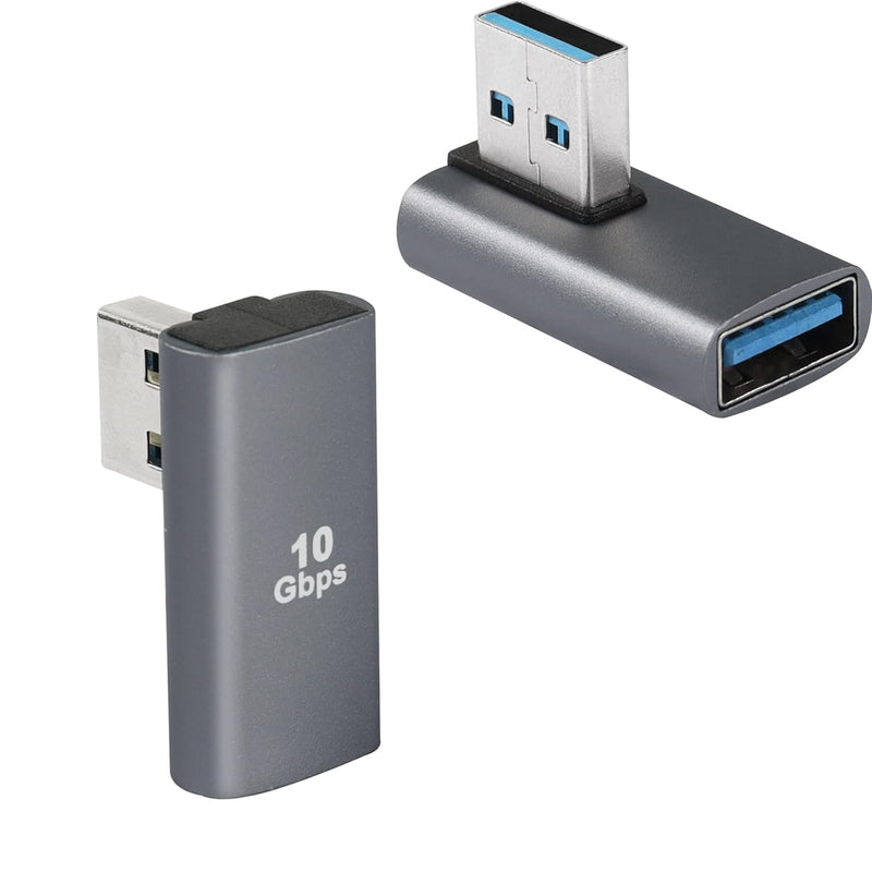 90 Degree Usb 3.1 Adapter Left Bend Usb A Male To Female Coupler 10Gbps Usb 3.