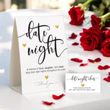 Bridal Shower Games, Date Night Game Sign And Cards, Wedding Party Activities