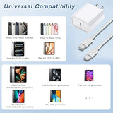3 Pack USB C Fast Charger with 10FT USB C to USB C Cable for iPhone 17 16e 15 iPad