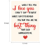 When I Tell You I Love You Valentines Day Card Anniversary Wedding Birthday Gift For Wife Husband Girlfriend Boyfriend Romantic Valentines Card Sweet Birthday Card For Your Significant Other