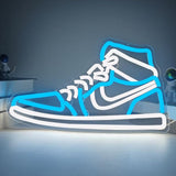 Sneaker Neon Sign Ice Blue Dimmable LED Shoe Wall Decor for Bedroom Man Cave Bar