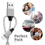 6 Pack Apple MFi Certified iPhone Charger Lightning Cable 3FT 6FT 10FT Fast Charging Cord for iPhone 14 13 12 11 iPad