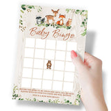 Woodland Baby Shower Game - Baby Bingo, Set Of 50