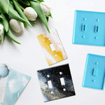 7Pcs Light Switch Cover Resin Molds,Switch Socket Panel Plaster Mold For Epoxy Resin,Switch Plate Silicone Mould Outlet Cover Molds For Diy Crafts Making Home Decor