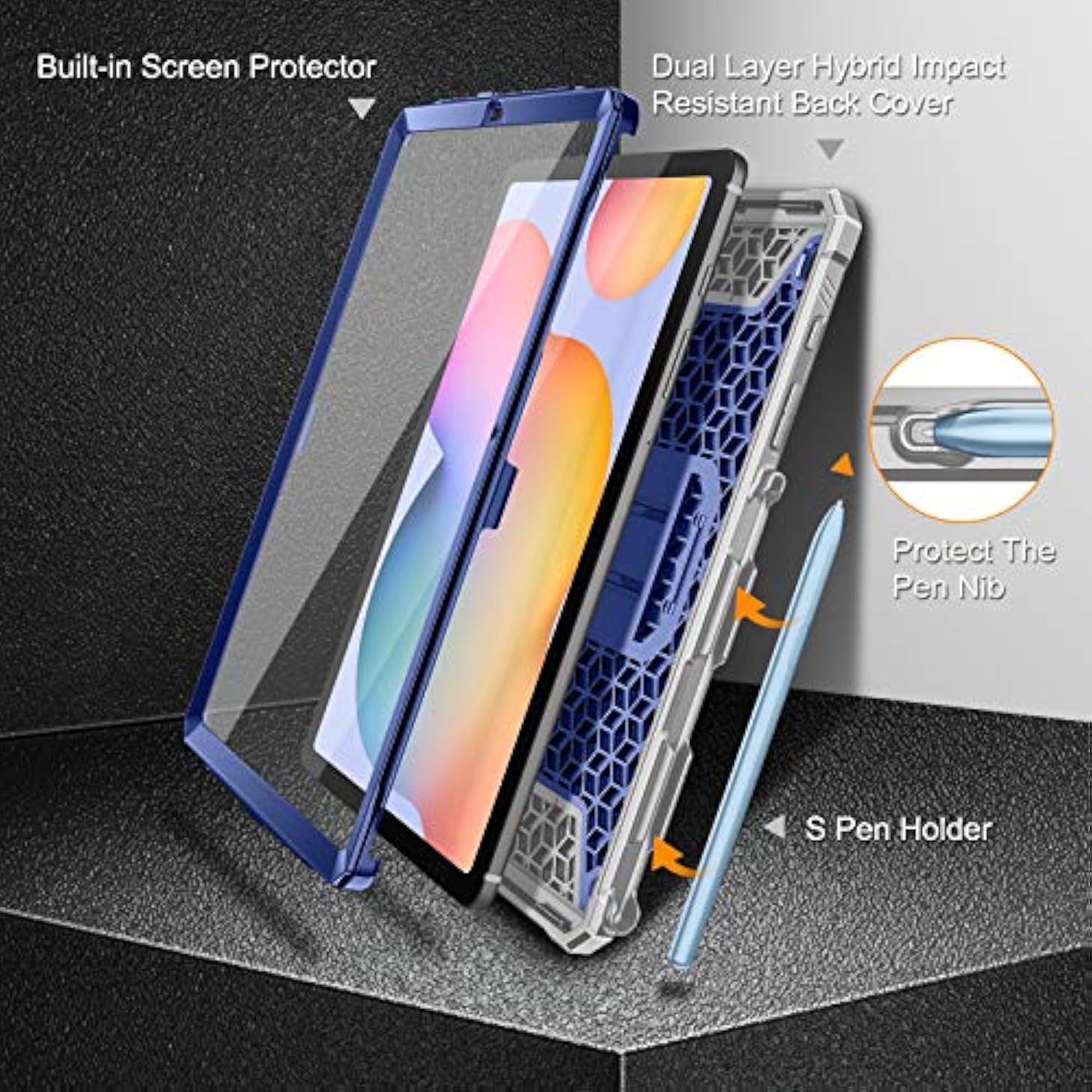 Fintie Shockproof Case for Samsung Galaxy Tab S6 Lite 10.4 inch 2022/2020 Mode
