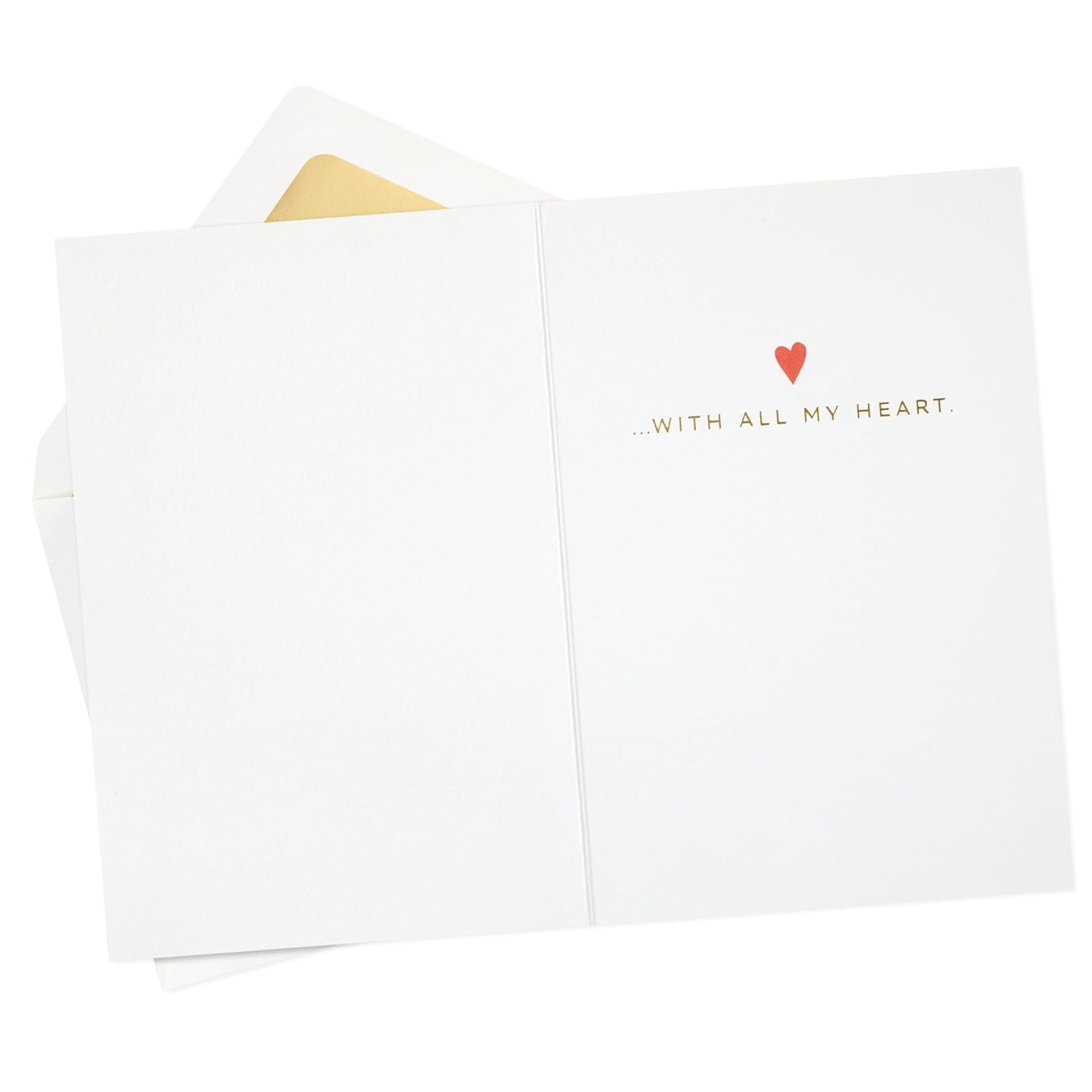Hallmark Signature Anniversary Card (Overlapping Hearts) for Romantic Birthday, Love, Valentine's Day for Husband, Wife, Boyfriend, Girlfriend