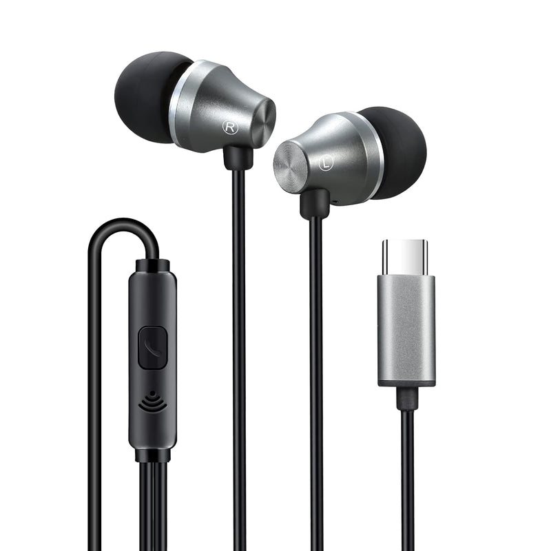 A101C Usb C Headphones Earbuds With Microphone - Wired Type C Plug In In-Ear E