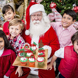 24pc Glitter Christmas Tree & Red Truck Cupcake Toppers Holiday Party Picks