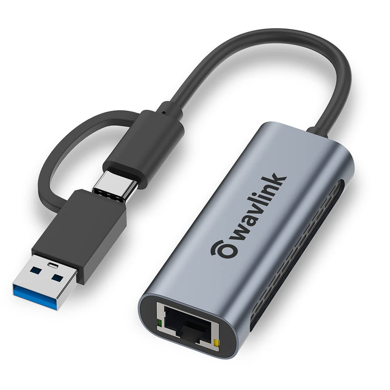 WAVLINK USB C to 2.5G Ethernet Adapter and USB to 2.5 Gigabit Ethernet Adapter