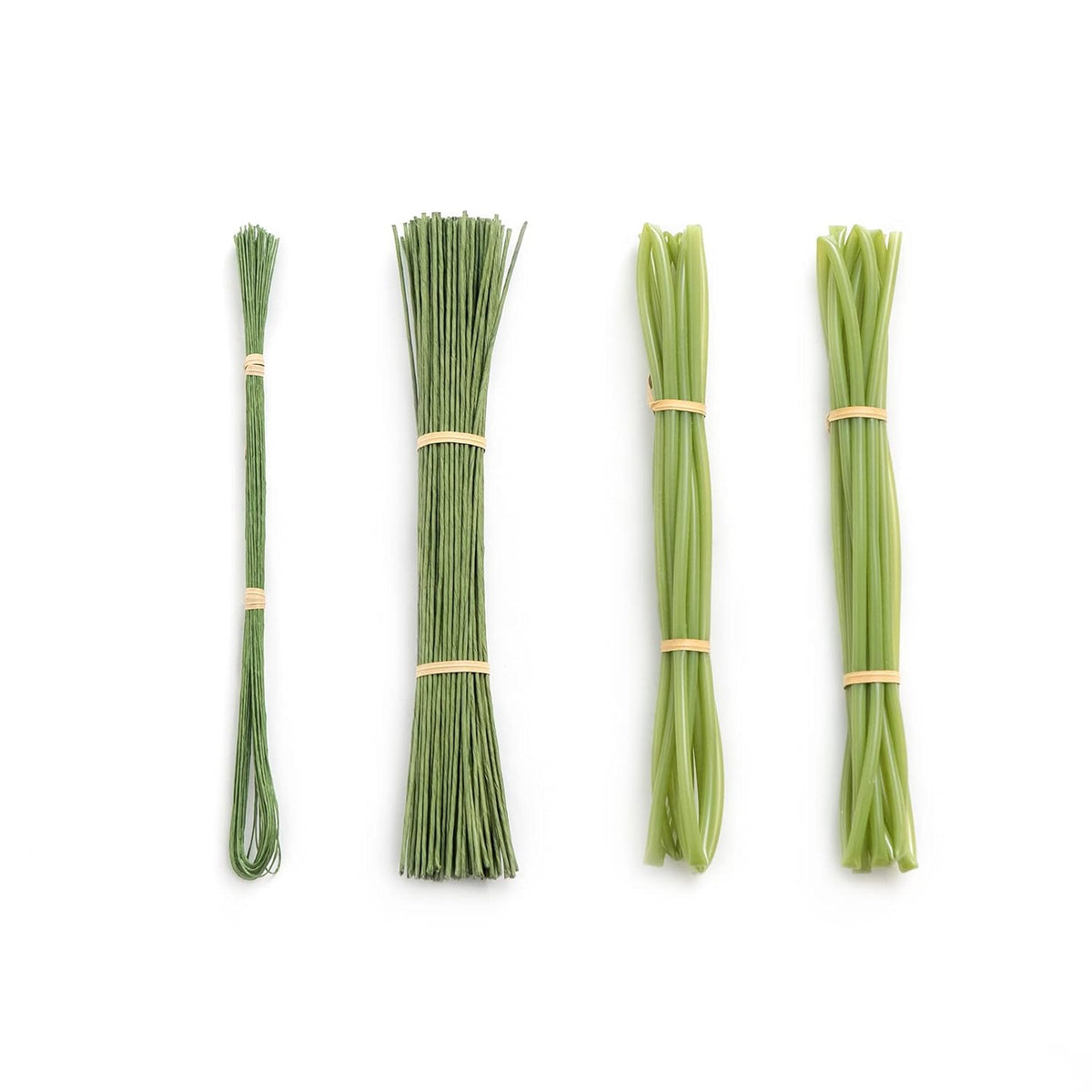 Diy Tools Set For Wedding, 3 Kinds Of Accessories Include 100Pcs Artificial Stems, 100Pcs Flower Craft Wires And 20Ft Tubing For Wedding Bridal Flower Diy And Floral Arrangement