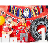 McQueen Birthday Party Supplies - Race Car Banner for Photo Booth & Cake Smash