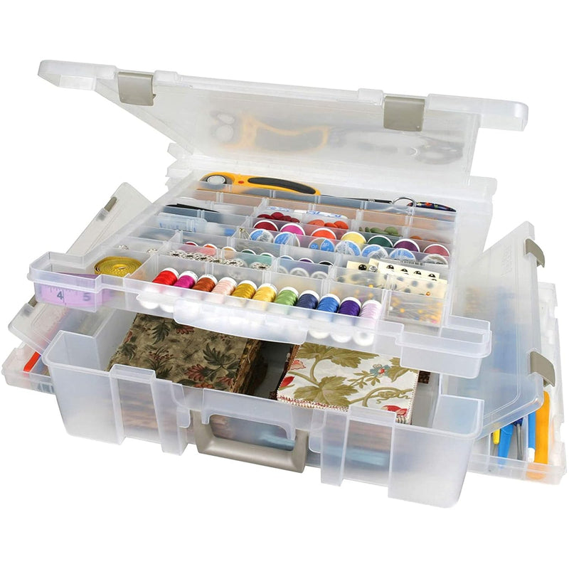 6981Ab Super Satchel Deluxe Divided Base, Large Portable Art & Craft Organizer