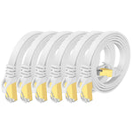 Cat 7 Ethernet Cable 3Ft 6 Pack Shielded,Flat Ethernet Patch Cables - High Spe