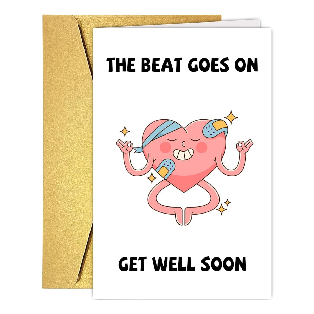 Funny Heart Disease Get Well Card For Him Her, Humor Heart Trouble Get Well Soon Cards, Cardiopathy Feel Better Card, Heart Disease Encouragement Cards For Women Men Friend