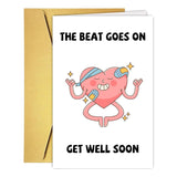 Funny Heart Disease Get Well Card For Him Her, Humor Heart Trouble Get Well Soon Cards, Cardiopathy Feel Better Card, Heart Disease Encouragement Cards For Women Men Friend