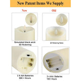 Flickering Flameless Candles, Realistic Led Candles With Remote And Timer, Set Of 3 Battery Operated Candles For Room Fall Home Decor Wedding Christmas Decorations