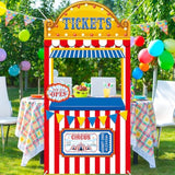 Carnival Circus Party Decorations Carnival Ticket Booth Circus Theme Photo Booth Props Backdrop Fabric Photo Birthday Banner Door Hanging For Kids Christmas Decorations Carnival Game Supply 31X62Inch