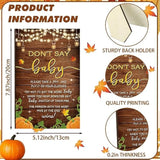 321 Pcs Fall Thanksgiving Baby Shower Game Supplies Rustic Fall Baby Shower Bingo, Guess Who Mommy Or Daddy Friendsgiving Little Pumpkin Is On The Way Photo Booth Photography