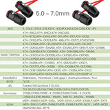 [6 Pairs] Earphone Tips New Bee 12pcs Replacement Earbud Tips Blocking Out Ambient Noise Memory Foam Earbuds Inner 4.9mm for in-Ear Headphones with 5mm-7mm Tips (Black, S/M/L)