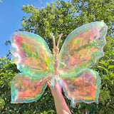 Iridescent Butterfly Balloons Pack Of 5 Large Butterfly Flower Daisy Balloons For Spring Theme Fairy Theme Party Decorations Wedding Baby Shower Decorations