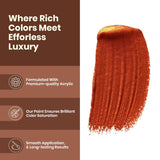 Acrylic Venezia Metallic Colour Copper | 50 Ml | Extra Sheen | Non Fading | Indoor/Outdoor | Non Toxic | Multi-Surface | Pro Artist, Hobby Painters & Kid | Made In India