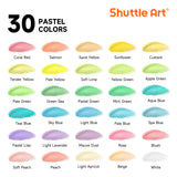 40 Pack Pastel Acrylic Paint Set, 30 Colors, 60Ml/2Oz Bottles, High Viscosity, Water-Proof With 10 Paint Brushes For Painting &Crafting On Canvas, Rock, Ceramic, Fabric, Clay