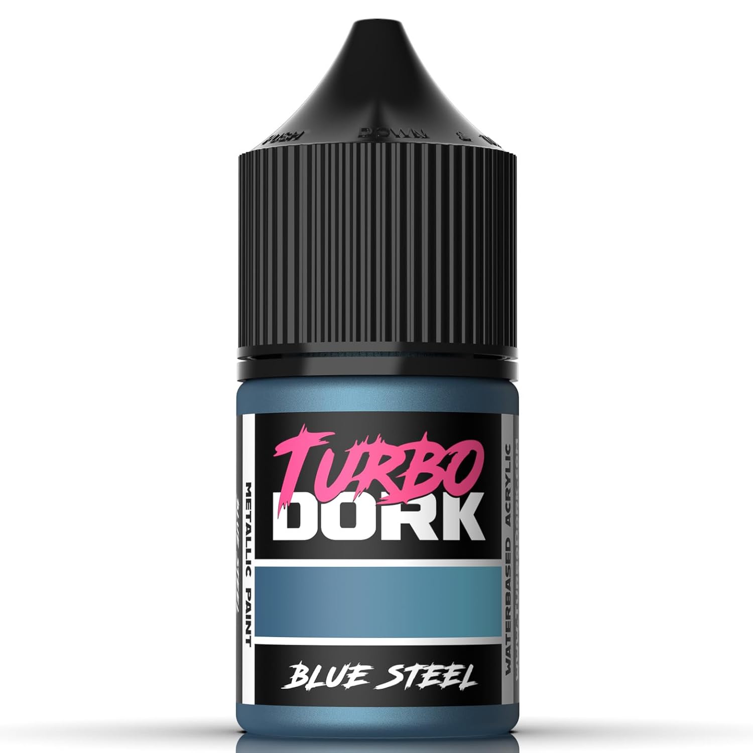 Blue Steel Metallic Acrylic Paint 22Ml Bottle - Water-Based Non-Toxic Metallic Finish Paint