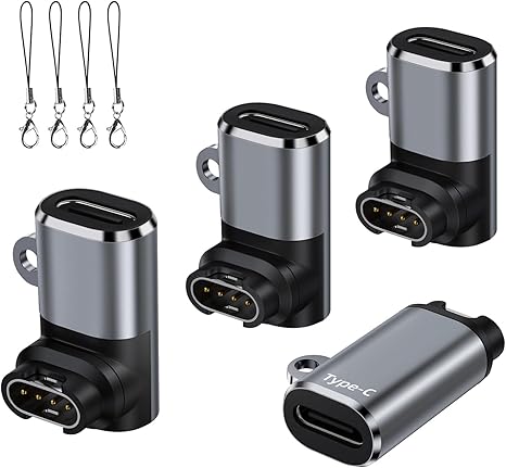 4 Pack USB C Garmin Watch Charger Cable Adapter for Fenix 8 7 Vivoactive Venu Forerunner Instinct Epix