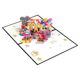 100 Years 0Ld Balloon Gift Pop Up Happy Birthday Greeting Card, Ideal Love Gift For Adult And Kid With Blank Note & Envelope, Celebration For Daughter, Son, Mom, Dad, Friend, Children