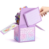 3D Butterflies Pop Up Card For Women, Wife, Mom, Daughter, Sister - 7" X 7" Butterfly Gift Card For Birthdays, Thank You, Get Well, Mother Day, Anniversary- Includes Notecard And Envelope