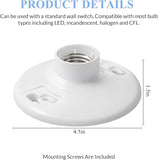 E26 Medium Base Light Socket Replacement 6 Pack UL Listed Keyless Lamp Holder 660W 250V