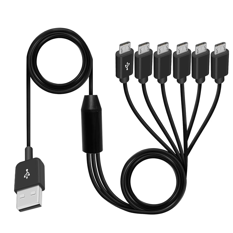 Micro Usb Splitter Cable, Multi Micro Usb Charging Cable, 6 In 1 Micro Usb Cha
