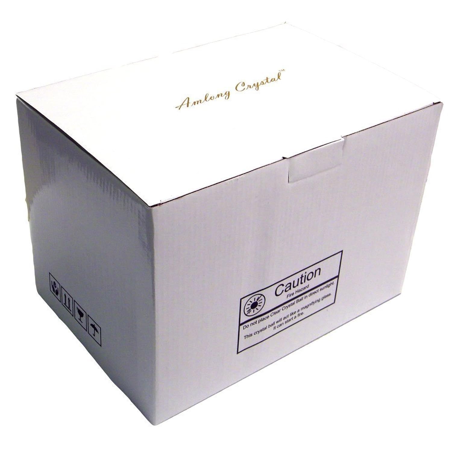 Clear Crystal Ball 150Mm (6 Inch) Including Golden Dragon Stand And Gift Package