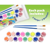 Suncatcher Paint - 2 Strips + 2 Brushes - Stained Glass Window Art Paint Craft Transparent Sun Catcher Paint Set