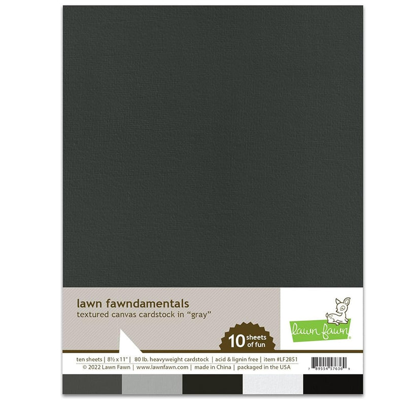 Lf2851 Textured Canvas Cardstock - Gray Cardstock