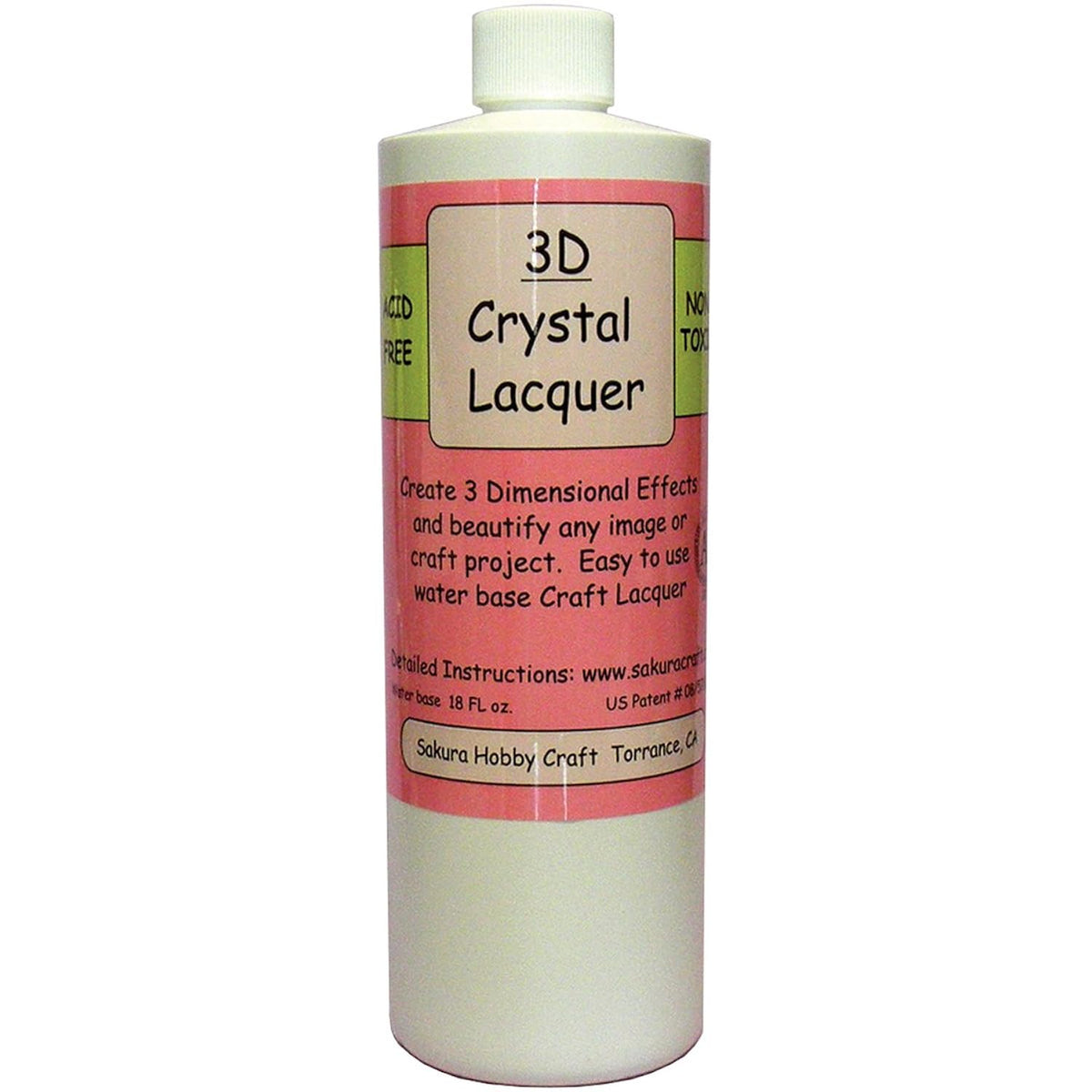 Sakura Hobby Craft 3D Crystal Lacquer Refill, 18-Ounce
