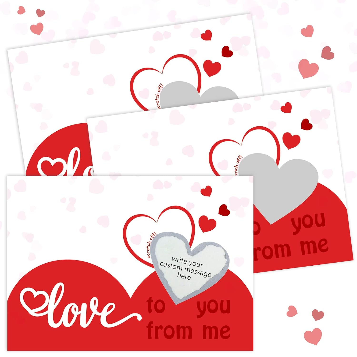 50 Pieces Valentine'S Day Scratch Off Love Cards Love Theme Scratch Off Cards Valentine'S Day Naughty Nice Diy Kit, Romantic Greeting Card For Boyfriend Girlfriend Anniversary With Envelope