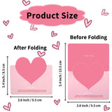 50 Pcs Valentines Day Cards, Heart Cards Bulk For Anniversary Wedding Birthday, Kids Classroom Exchange