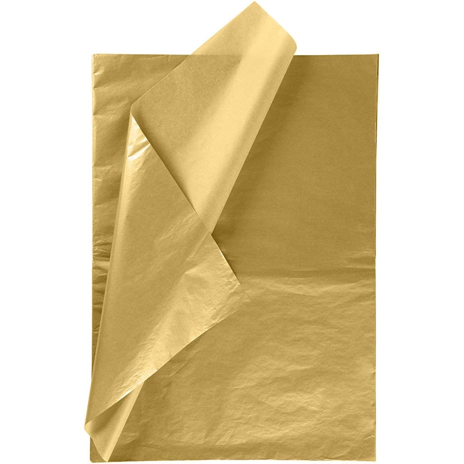 Gift Wrapping Tissue Paper - Metallic Gold Tissue Paper For Diy Crafts,Pack Bags - 19.5 X 27.5 Inches -25 Sheets